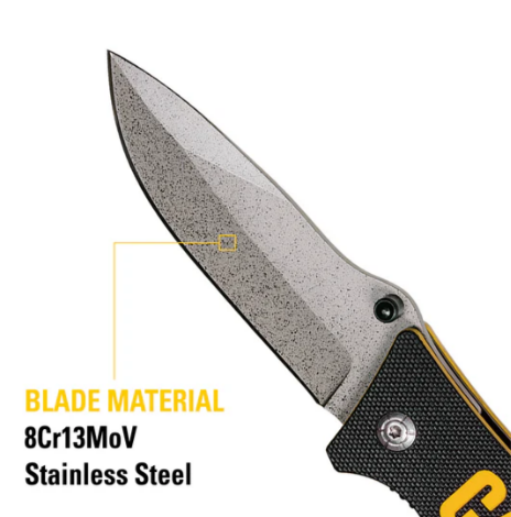 Caterpillar 7-1/2" Drop Point Folding Knife