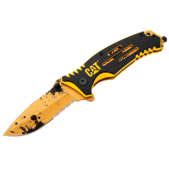 Caterpillar 8 Inch Drop Point Folding Knife