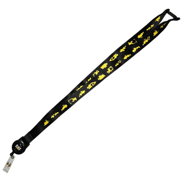 caterpillar Black Machine Lanyard