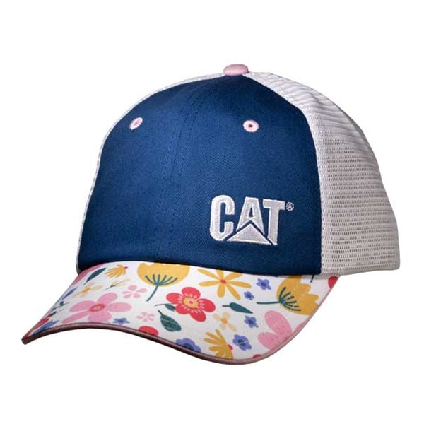 caterpillar Blossom Cap w/White Mesh