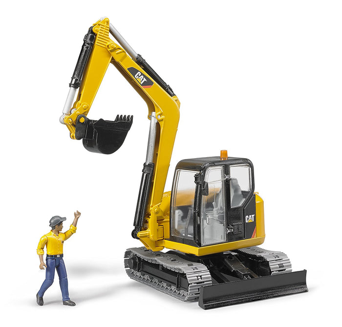 Caterpillar Bruder Mini Excavator With Worker