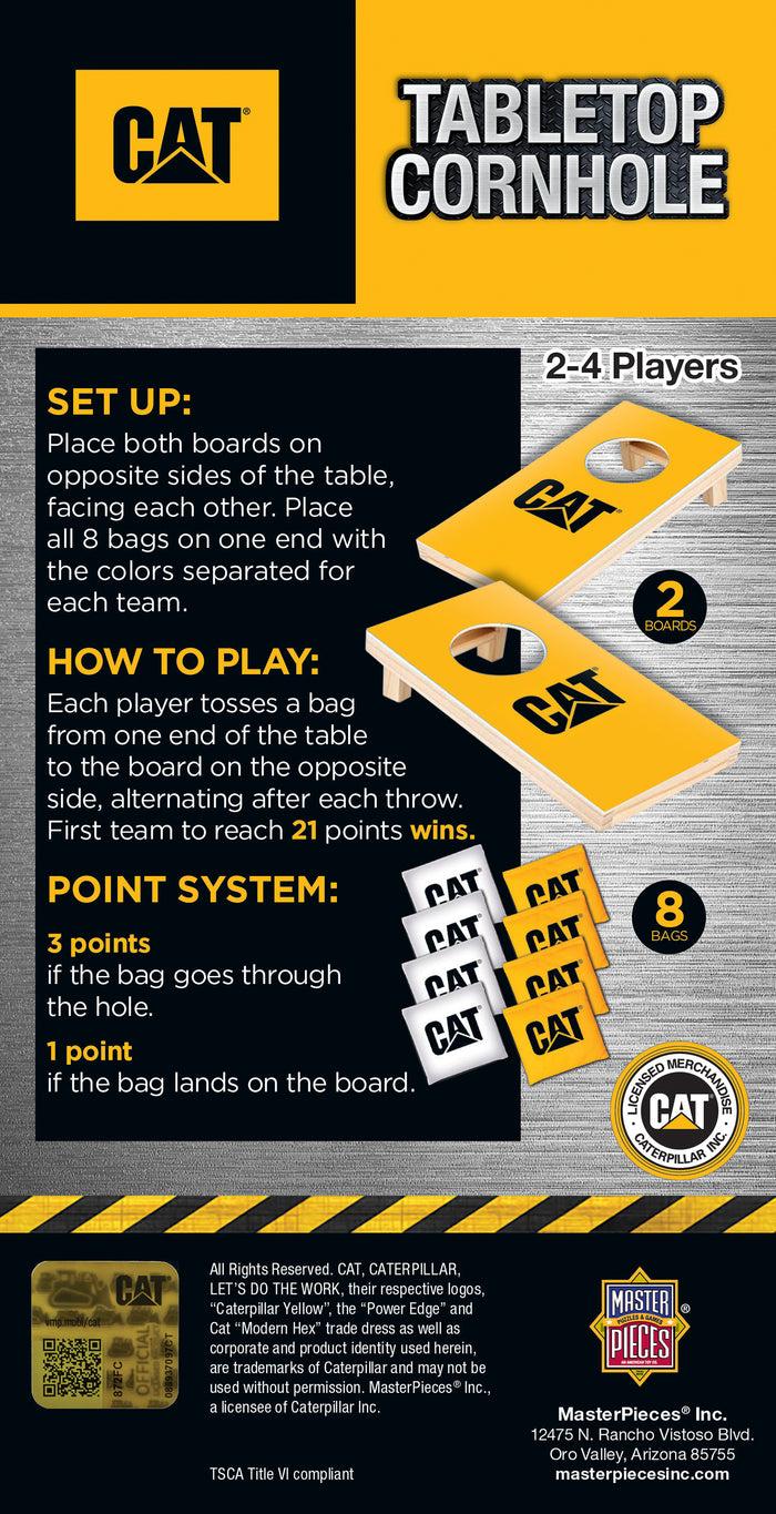 Caterpillar Caterpillar Tabletop Cornhole
