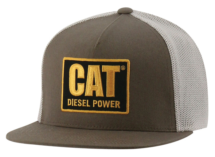 caterpillar Diesel Power Flat Bill Cap Dark Earth