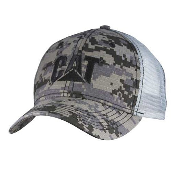 caterpillar Digi Camo Grey Mesh Cap
