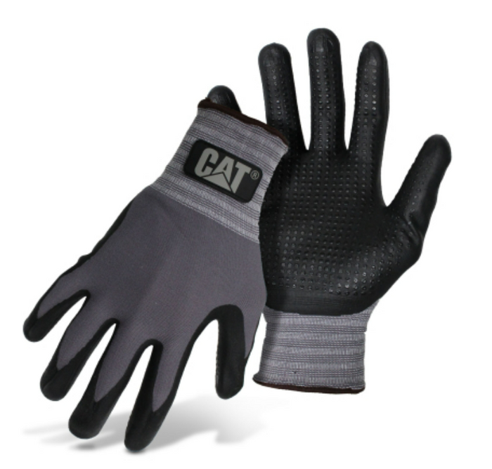caterpillar Dotted & Dipped Nitrile Palm Glove