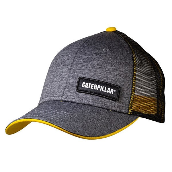 caterpillar Electric Grey Cap w/Black Mesh
