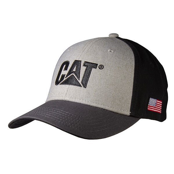 caterpillar Flag on Side Classic Black Cap