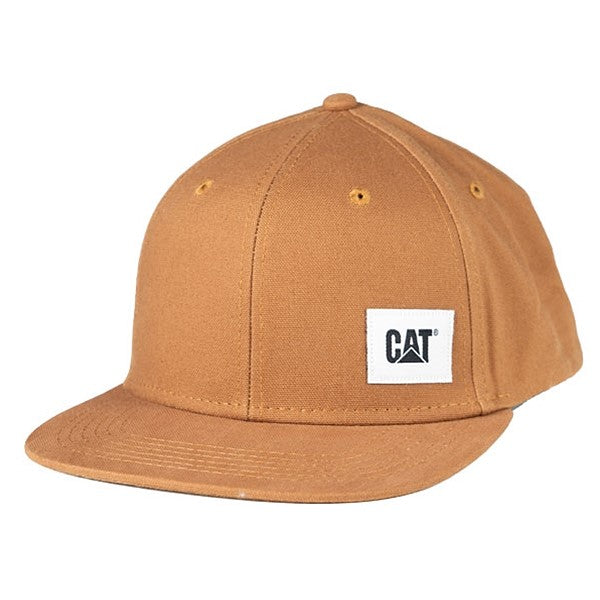 caterpillar Flat Bill Canvas Bronze Cap