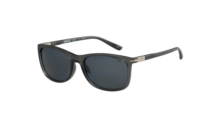 caterpillar Gloss Grey Sunglasses w/Smoke Lens