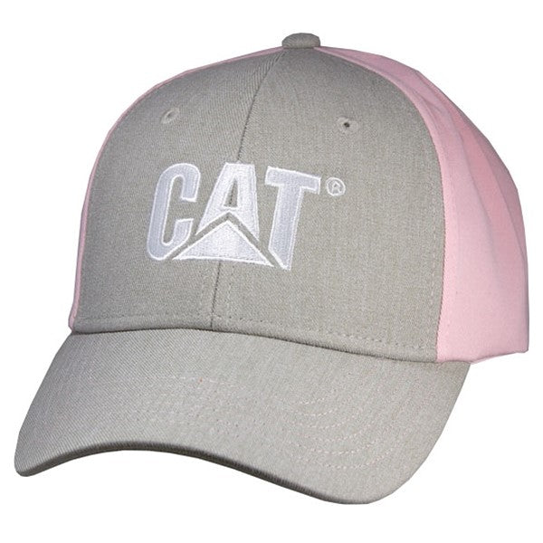 caterpillar Grey/Pink Contrast Cap