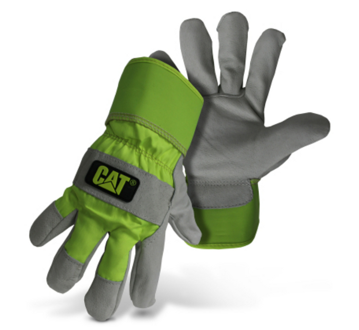 caterpillar High Visibility Pigskin Leather Glove