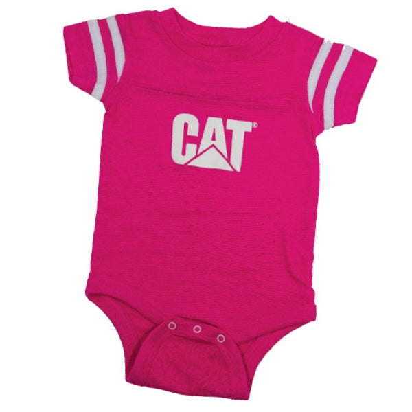 caterpillar Hot Pink Infant Football Bodysuit