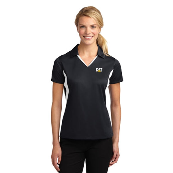 caterpillar Ladies Side Block Micro Polo