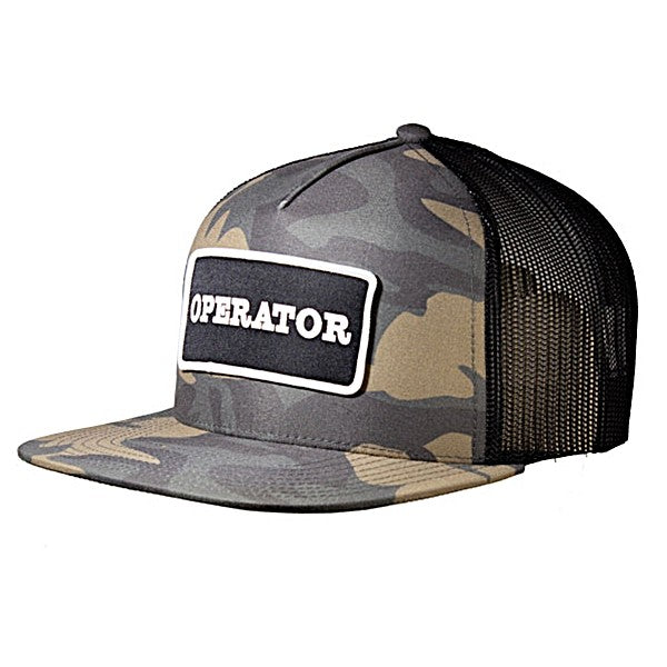 caterpillar Operator Flatbill Camo Cap