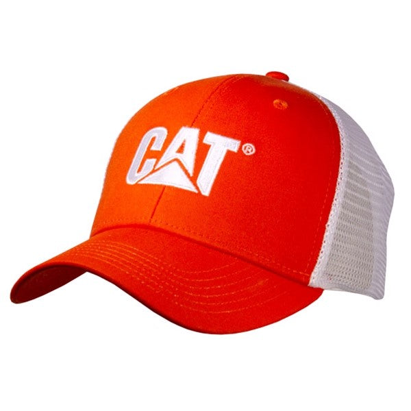 caterpillar Orange Cap w/White Logo