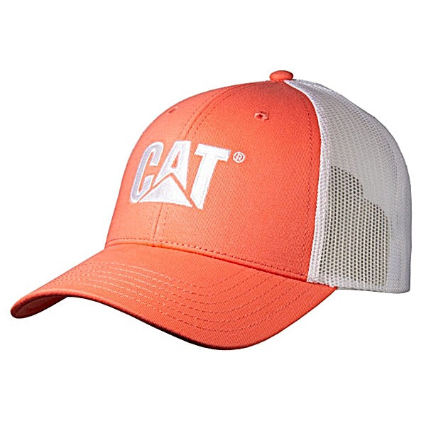 caterpillar Peaches Cap w/White Mesh