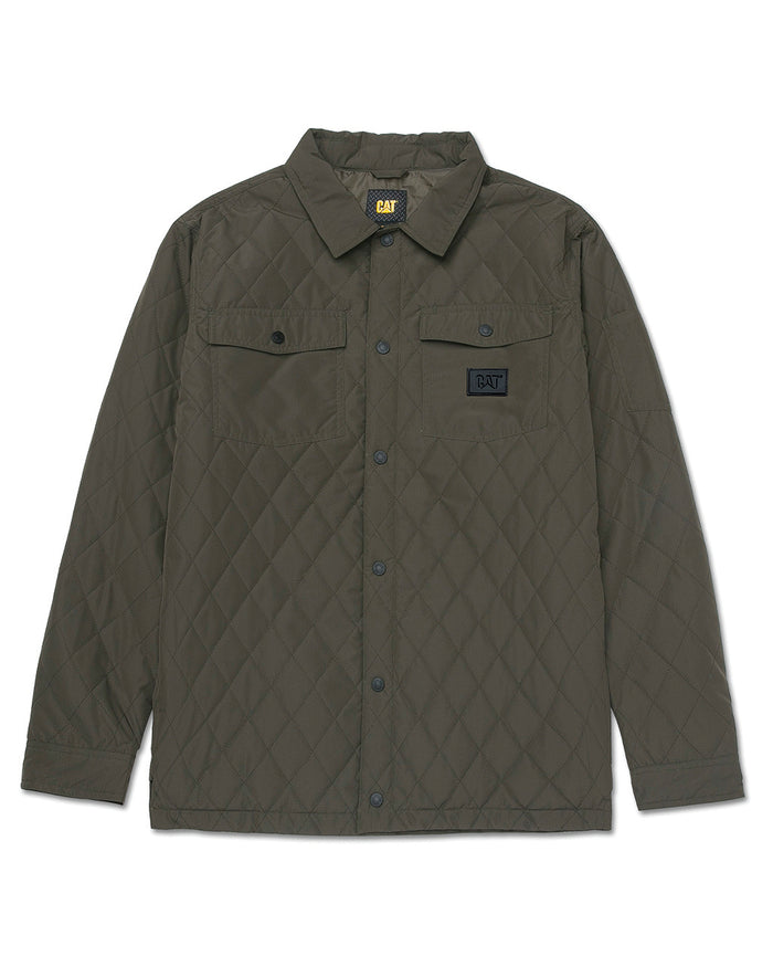 caterpillar Quilted Ripstop Shirt Jacket