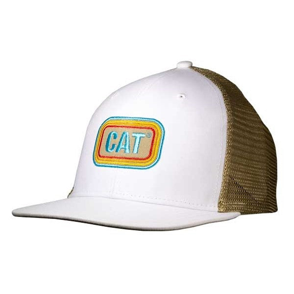 caterpillar Retro Cat® Logo w/Brown Mesh