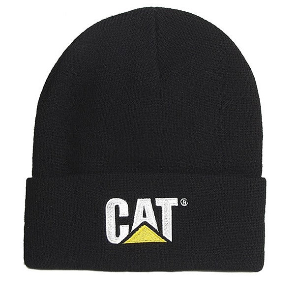 caterpillar Stocking Cap Black w/2Tn