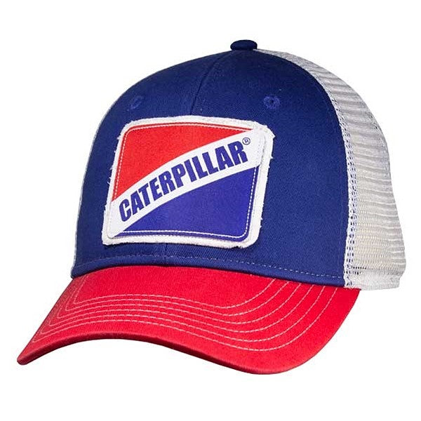 caterpillar Strength Cap w/White Mesh