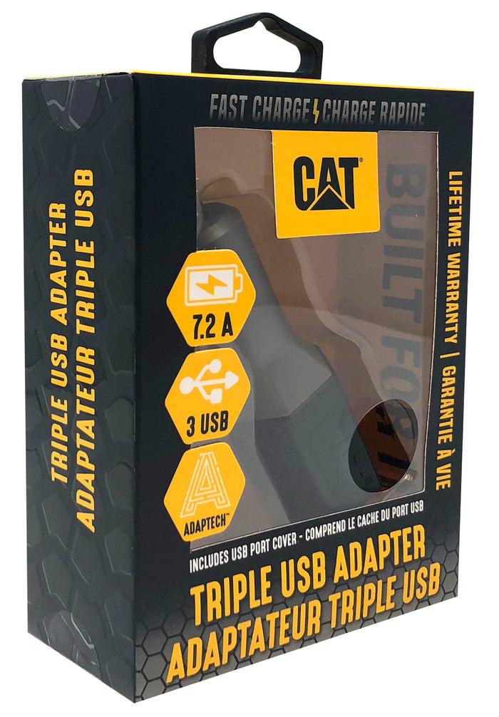 Caterpillar Triple USB DC Vehicle Adapter