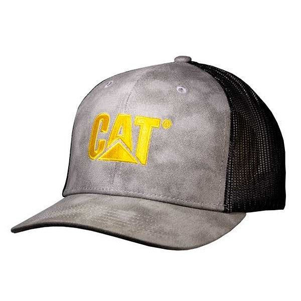 caterpillar Trucker Mesh Cap w/Yellow Logo