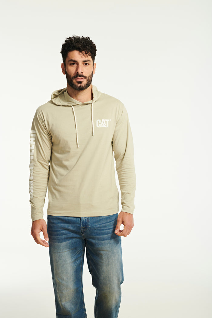 Caterpillar UPF Hooded Banner L/S Tee