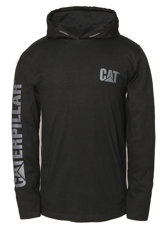 caterpillar UPF Hooded Banner L/S Tee
