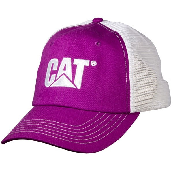 caterpillar Violet Cap w/White Logo