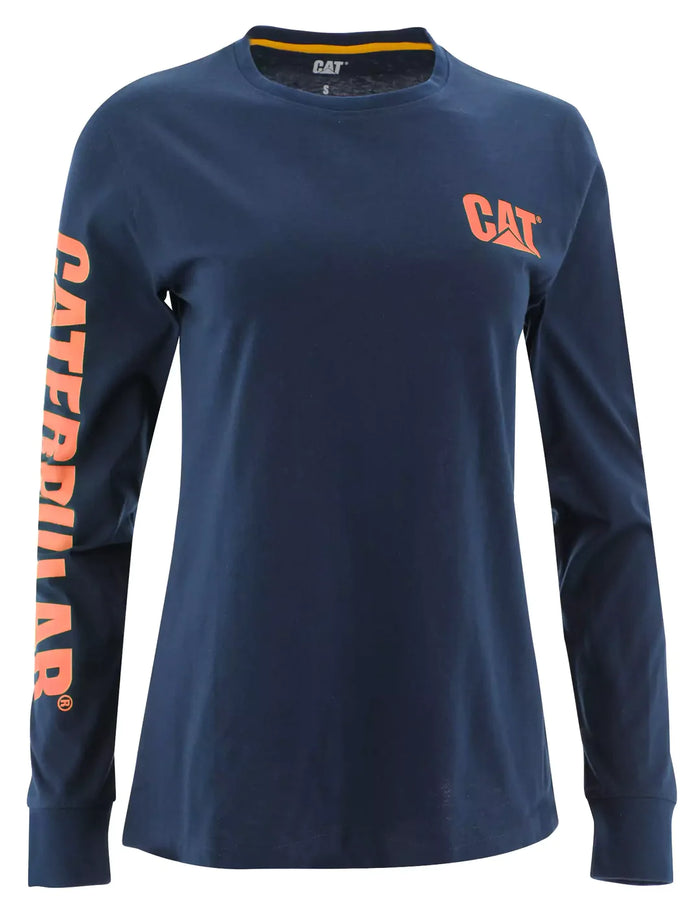 Caterpillar Women's Trademark Banner L/S Tee