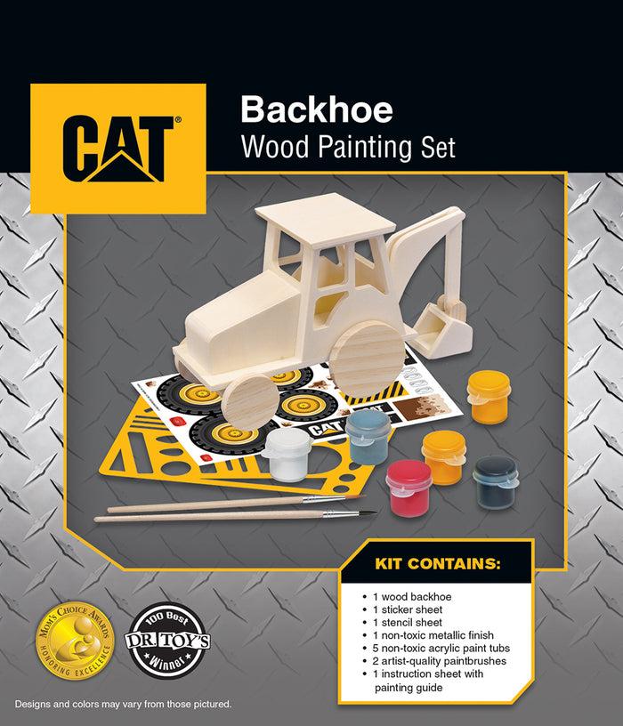 Caterpillar Wood Paint Kit Backhoe
