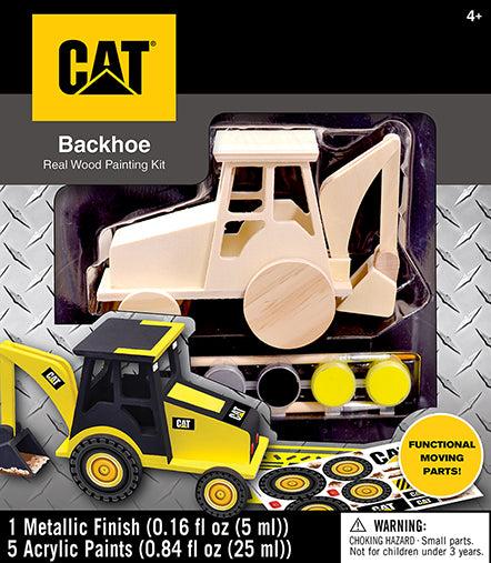 caterpillar Wood Paint Kit Backhoe