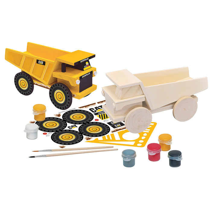 Caterpillar Wood Paint Kit Dumptruck