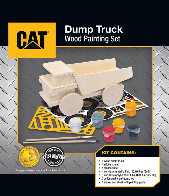 Caterpillar Wood Paint Kit Dumptruck