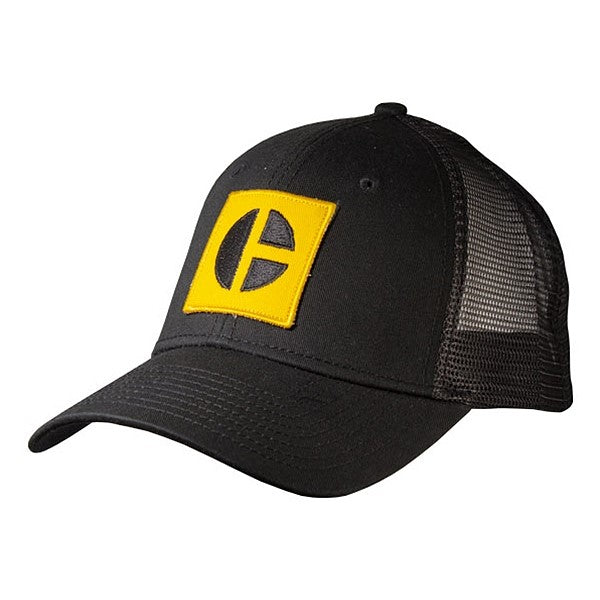 caterpillar Yellow Block C Cap w/Black Mesh