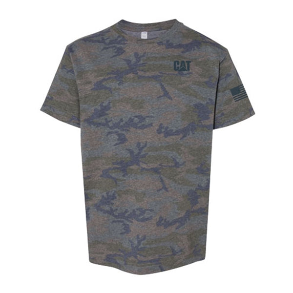 caterpillar Youth Camo Jersey Tee