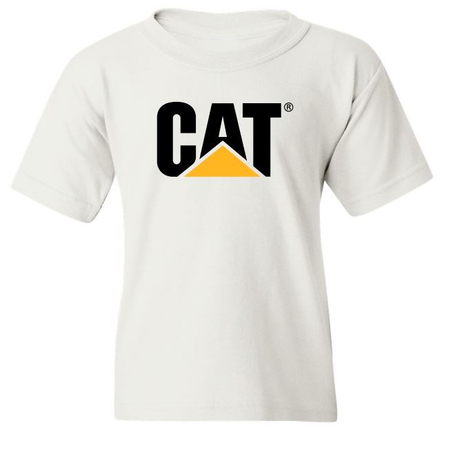 Caterpillar Youth Logo Tee