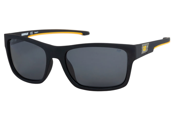 caterpillar Coder Sunglasses Matte Black w/Smoke Lens