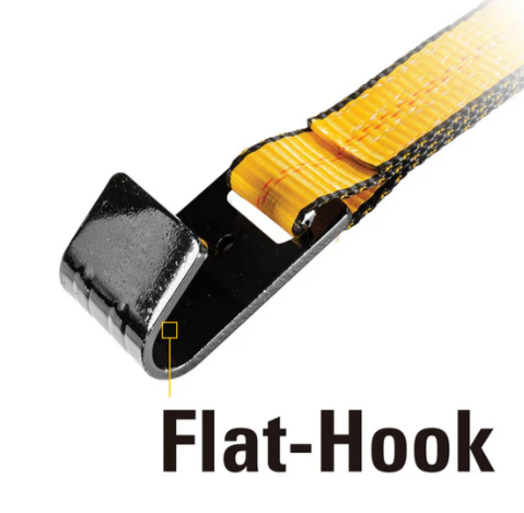Caterpillar Heavy Duty Ratchet Tie Down With Flat Hook - 27 Feet X 2 Inches