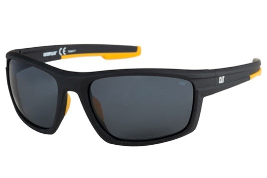 caterpillar Motor Sunglasses Matte Black w/Smoke Lens
