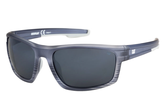 caterpillar Motor Sunglasses Matte Navy w/Silver Flash Lens