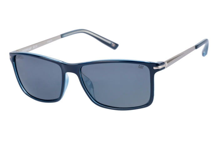 caterpillar PC Sunglasses Gloss Navy w/Silver Flash Lens