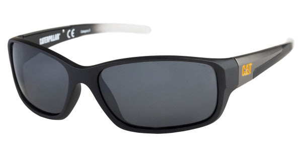 caterpillar Sensor Sunglasses Matte Black w/Solid Smoke Lens