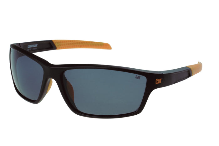 caterpillar Sleek Sport Sunglasses Matte Black w/Smoke Lens