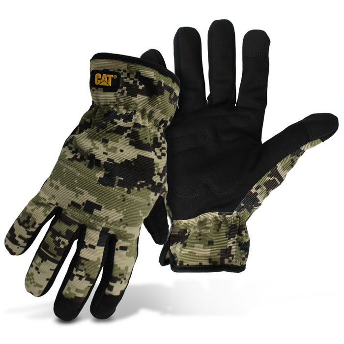 caterpillar Touchscreen Digital Camo Padded Palm Utility Glove