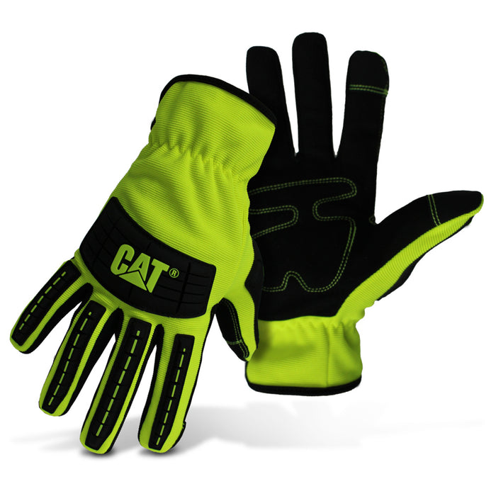 caterpillar Touchscreen High Impact Utility Glove Hi-Vis/Black