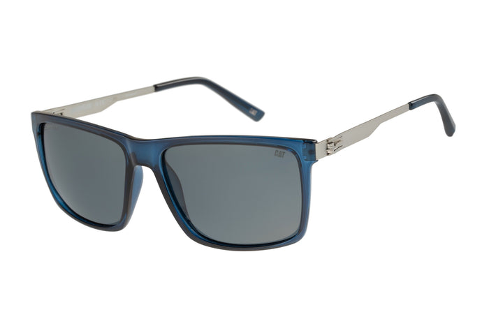 caterpillar Ultra Thin Sunglasses Gloss Navy w/Smoke Lens