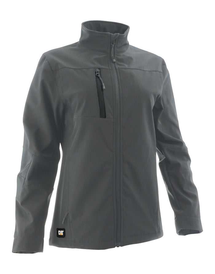 Caterpillar Women's Grid Fleece Bonded Softshell Jacket