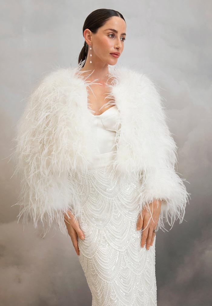 catherine deane Arlo Feather Jacket
