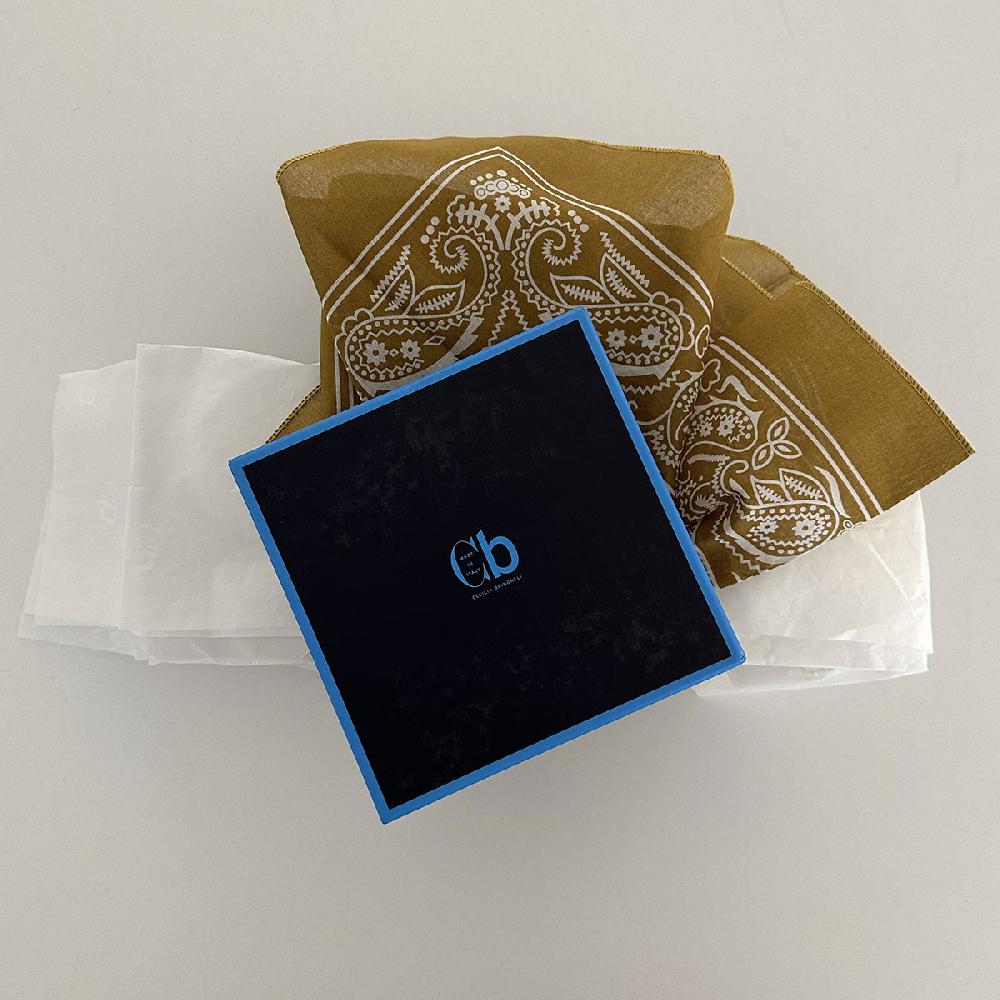 Cb Cecilia Bringheli Bandana Tobacco Cotton